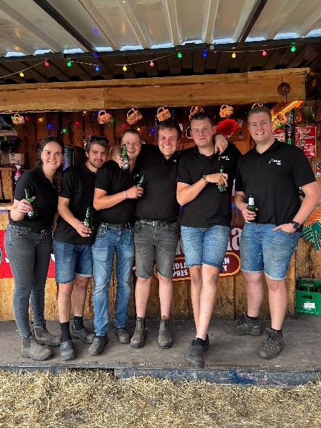 Bestuur DAJK Rolde 2025 van links naar rechts: Manon Hagting, Gerwin Berkepies, Rik Mennega, Ronald Smit, Rob Sloots en Rene Meems